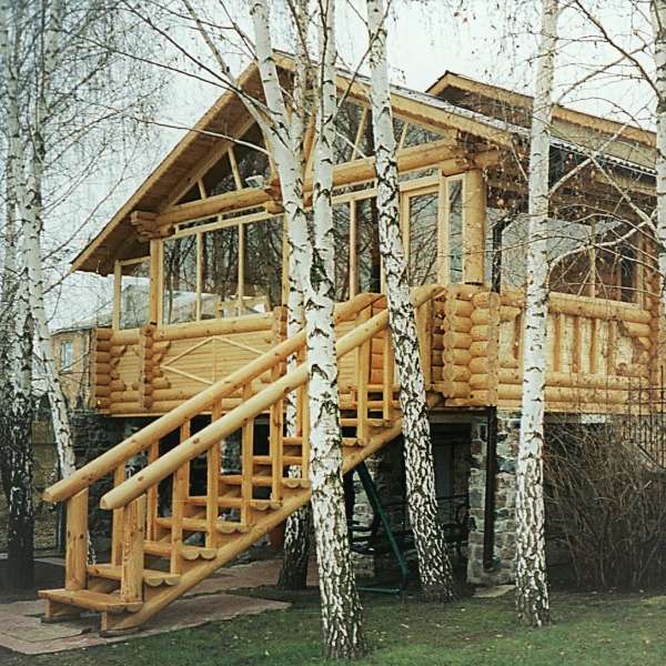 Round log homes